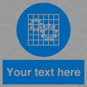 Custom Machine Guards Required Sign